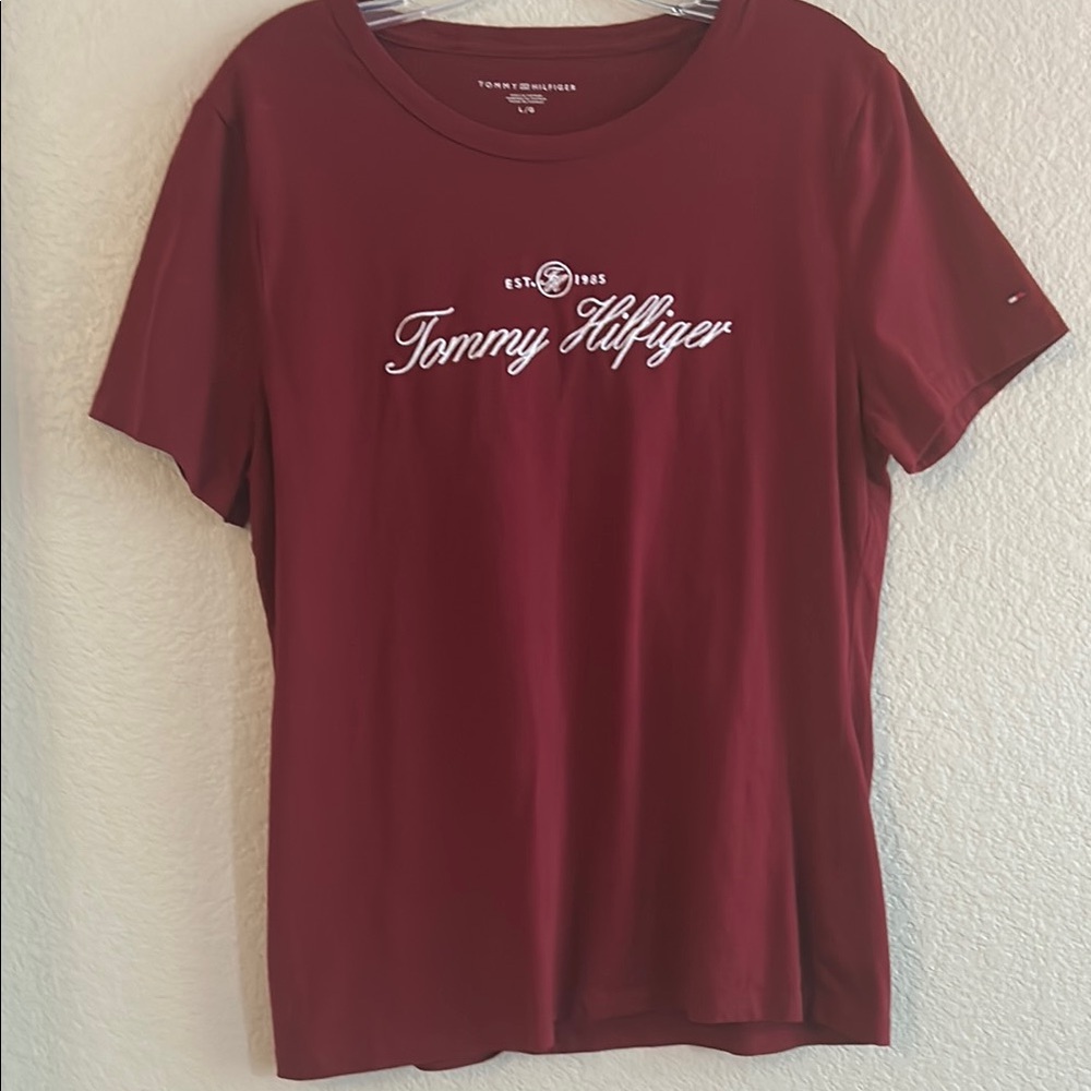 Tommy Hilfiger Red Short Sleeve Tee